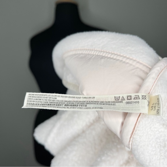 NWT Free People Movement Pale Pink Canvas Hit The Slopes Fleece Snap Jacket L - Picture 7 of 10